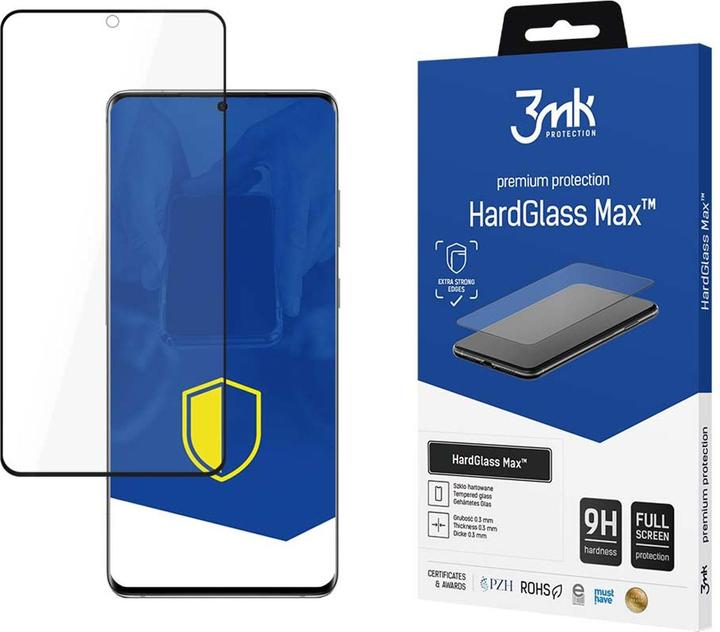 Produktbild 3MK Hardglass Max Bildschirmschutz (1 Stück, Samsung Galaxy S20+)