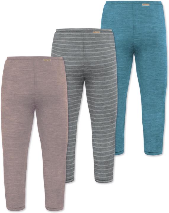 Immagine prodotto Normani Confezione da 3 pantaloni baby merino con piedini - 9543 (92)