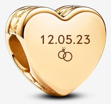 Actual product image Pandora Heart charm (Gold plated)