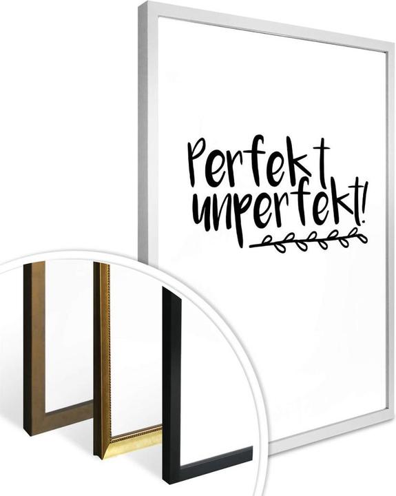 Produktbild Trenddeko Perfekt unperfekt (60 x 80 cm)