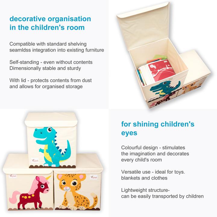 Produktbild Intirilife Aufbewahrungsbox mit Deckel für Kinder