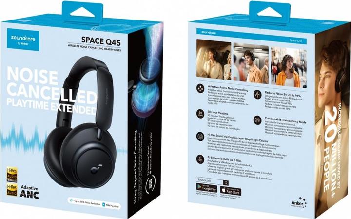 Immagine prodotto soundcore Spazio Q45 (ANC, 65 h, Cablato, Senza fili)