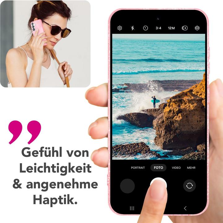 Produktbild Nalia ShinePop - Stabile Glänzende Glitzer Hülle - Glamour Glitter Cover (Samsung Galaxy S25)