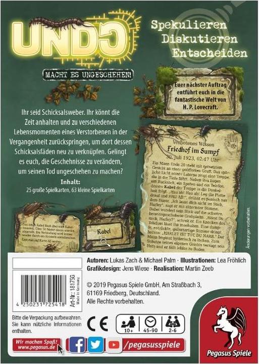 Actual product image Pegasus Undo Forbidden Knowledge (German)