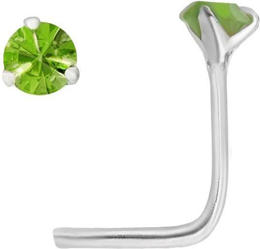 Bijouteria Nasenpiercing (Silber 925, Kristall)