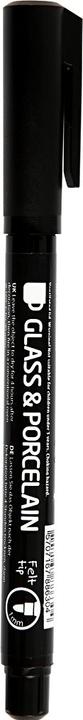 Actual product image Creativ Company Contour paint pen for glass and porcelain (Black, 3 mm, 1 x)