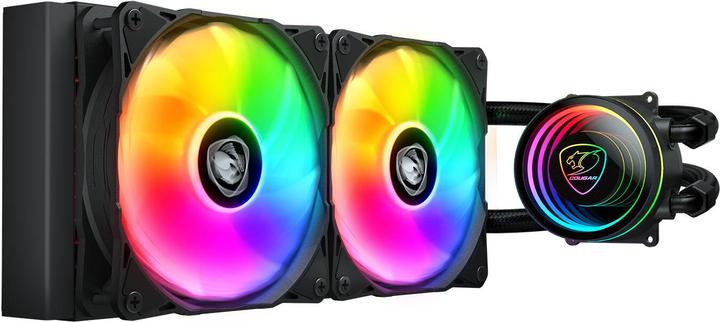 Actual product image Cougar Kit Watercooling AIO Poseidon Elite RGB - 240mm (Noir)