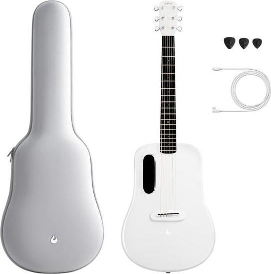 Produktbild Lava Music Me 3 Gitarre 36 Zoll mit Spacebag Weiss (Akustik Gitarre, Carbon, HPL (High-Pressure Laminate), Super AirSonic Carbonfaser)