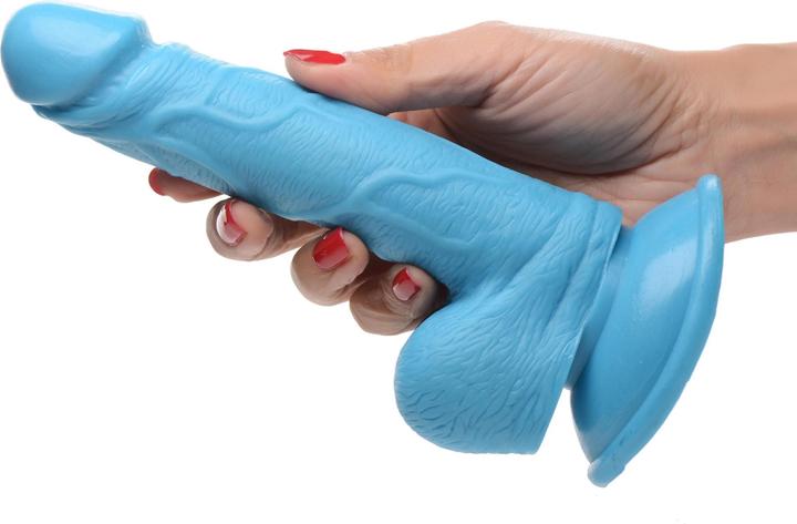 Image du produit Pop Peckers Poppin Dildo 16.5 cm - Blue