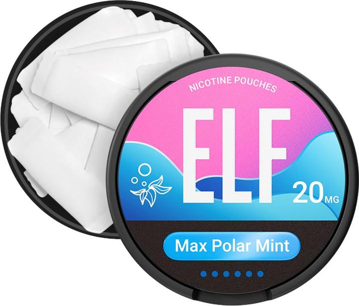 Produktbild Elfbar ELF Snus Max Polar Mint 20mg (Nikotinfreier Snus, 20 mg)