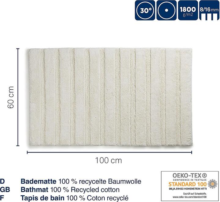 Productafbeelding Kela Badmat Megan graniet grijs (100 x 60 cm)