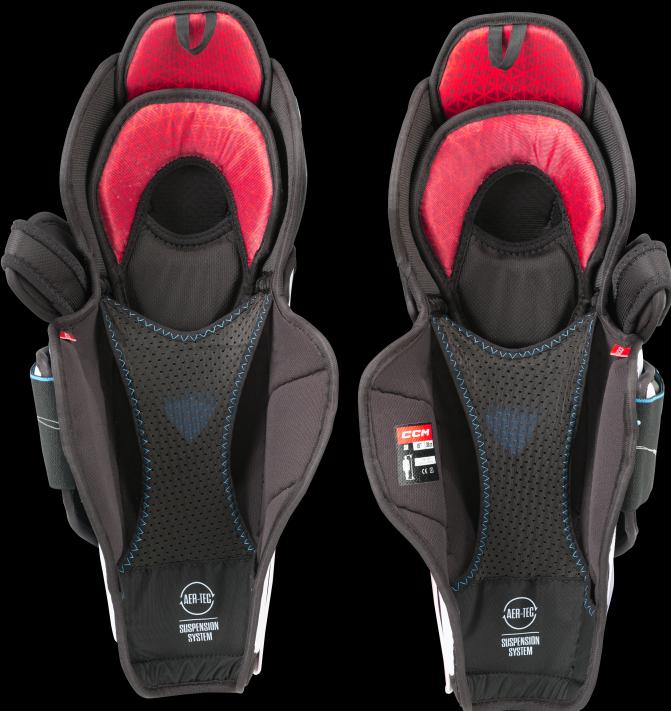 Actual product image CCM JetSpeed FT6 JR hockey shin guards (12"/30 cm) (30)