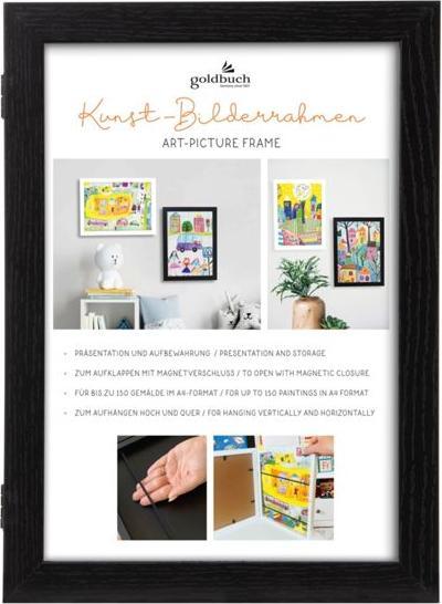 Produktbild Goldbuch Kunst-Bilderrahmen Holz DIN A4 sw. Magnetverschl. 920165 (21 x 29.7 cm)