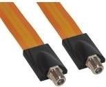 Actual product image Good Connections SAT window feed-through High-Quality, transparent, total length incl. plug 26.5cm, flexible length (Window bushing)