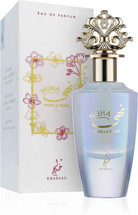 Actual product image Khadlaj Nuha Vanilla Pearl Eau De Parfum Fragrance for Women 85ml (Eau de parfum, 85 ml)