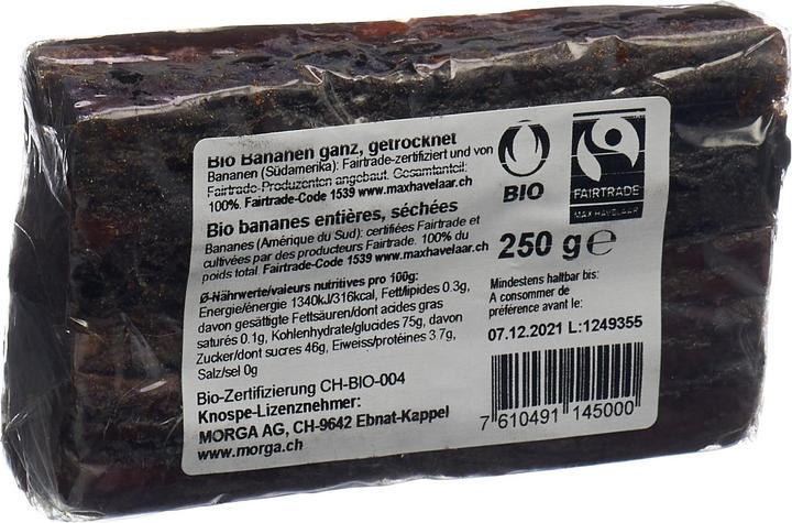 Produktbild Morga Bananen ganz getrocknet Bio Fairtrade (250 g)