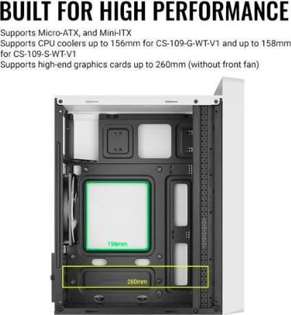 Produktbild AeroCool CS-109 (mATX, Mini-ITX)