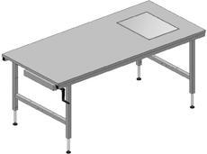 Produktbild Rocholz Huedig und Packtisch 2000 x 920 mm höhenverstellbar mit integrierter... (200 cm, 96 cm)