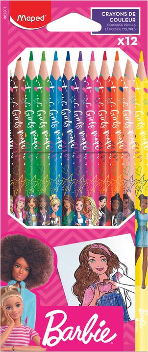 Image du produit Maped Coffret de crayons de couleur 12ST Barbie multicolore (Couleur, 12 x)
