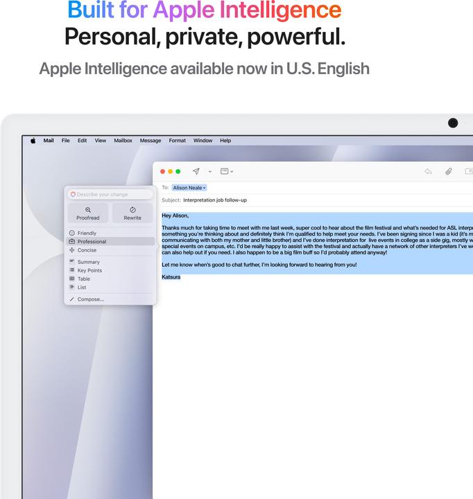 Produktbild Apple iMac 2024 (M4, 16 GB, 512 GB, Apple M4 10-Core)
