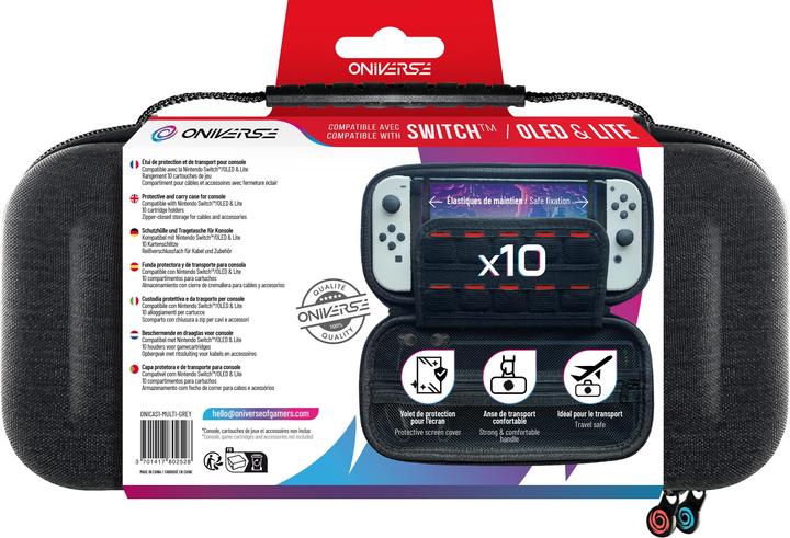 Produktbild Oniverse CARRYING CASE - GREY - Miscellaneous Taske - Nintendo Switch (Switch)