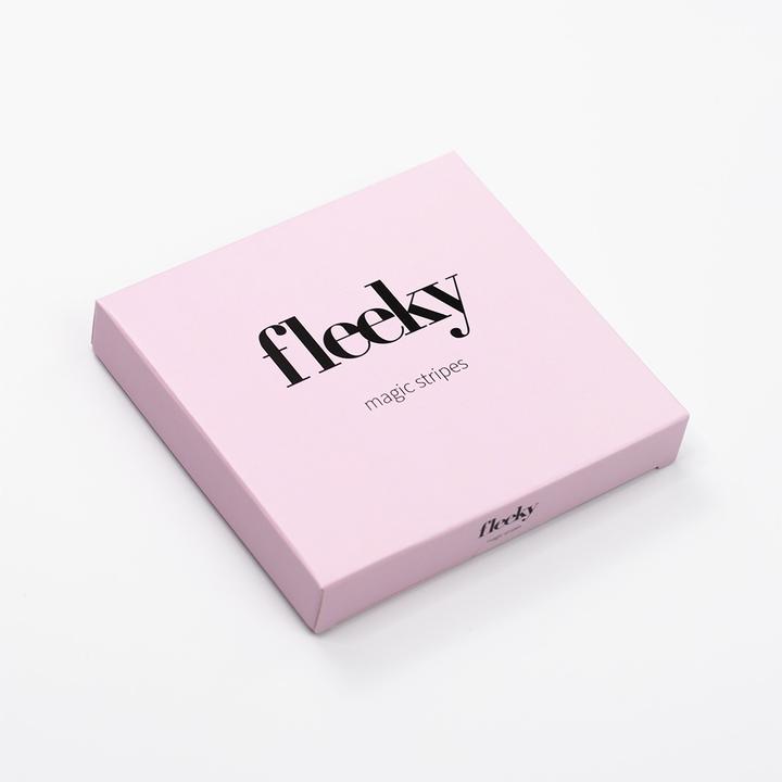 Actual product image Fleeky Magic Stripes stickers against drooping eyelids