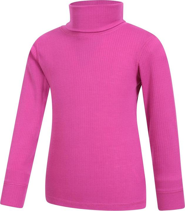 Actual product image Mountain Warehouse Childrens/Kids Talus Roll Neck Long-Sleeved Top (146, 152)