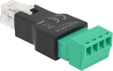 Produktbild Delock Adapter RJ11/14 Stecker zu Terminalblock 4 Pin 2-teilig (4-Pin, RJ11 (1x))