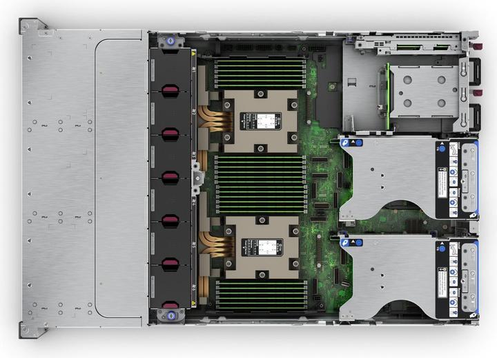 Image du produit HPE E ProLiant DL385 Gen11 16 Core, RDIMM 2R 4800 MT/s, 8xSFF, SATA SS (Amd Epyc 9124, 64 Go, Serveur en rack)