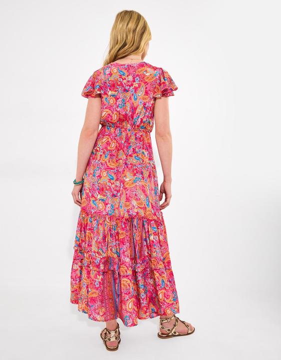 Actual product image Joe Browns Paisley Print V-Neck Maxi Dress (12XL)
