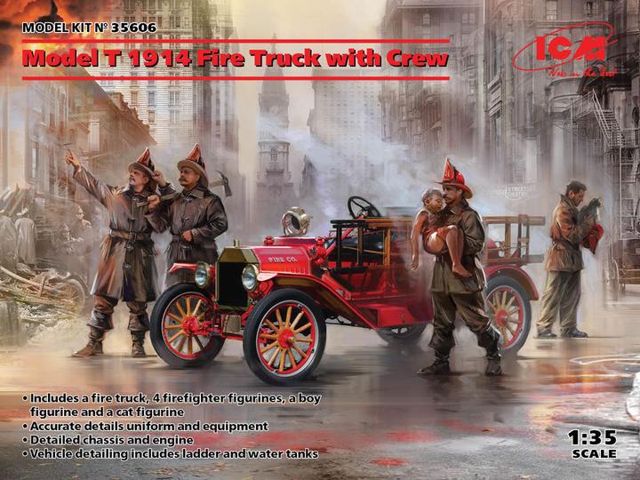 Produktbild ICM Model T 1914 Fire Truck with Crew