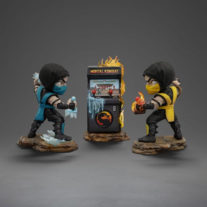 Produktbild Iron Studios Mortal Kombat Mini Co. PVC Figuren Scorpion vs. Subzero Arcade Set 15 cm