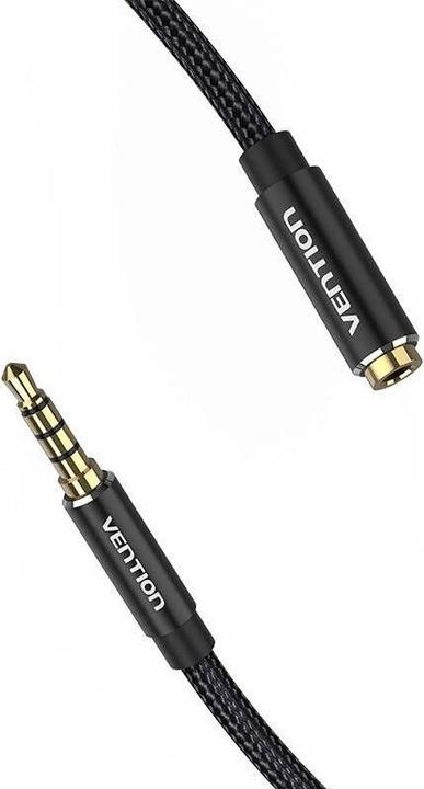 Image du produit Vention TRRS 3.5mm mâle vers 3.5mm femelle Extender audio 5m BHCBJ Noir (5 m)