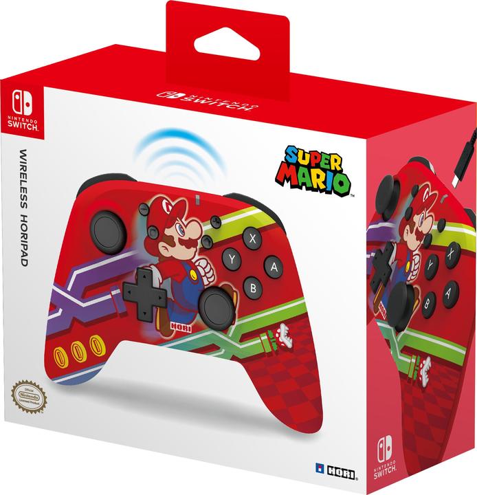 Actual product image HORI Wireless Horipad - Mario Edition (Switch)