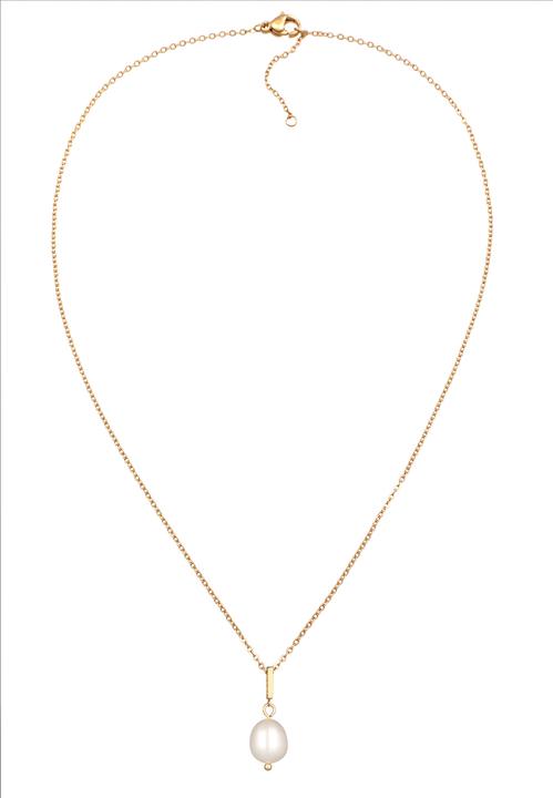 Image du produit Elli Collier perles de verre en laiton couleur or élégant pour les femmes (Laiton, 43 cm)