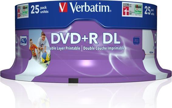 Actual product image Verbatim DVD+R, Double Layer, 8x, 8.5GB, 25 spindle (25 x)