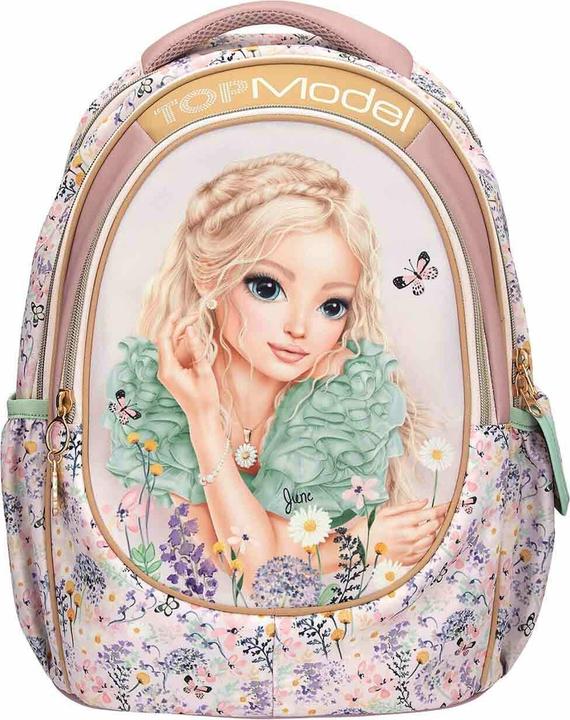 Top Model Topmodel - School Backpack SUMMER FEELING - Pastel Shades with Sage-Colored Details - 44x34x24 c... (19.60 l)