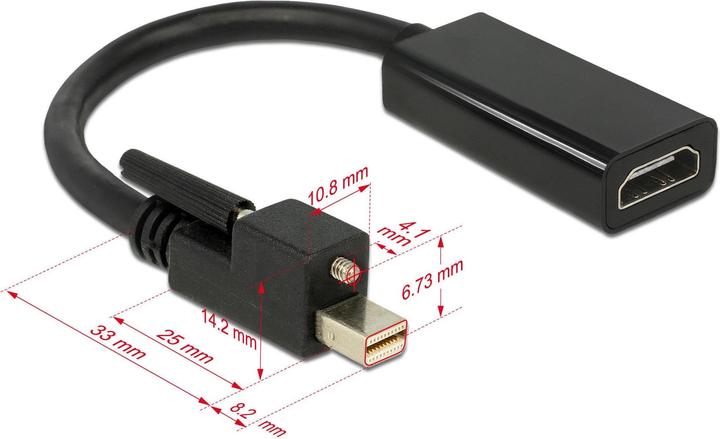 Actual product image Delock Mini DP zu (HDMI, 25 cm)