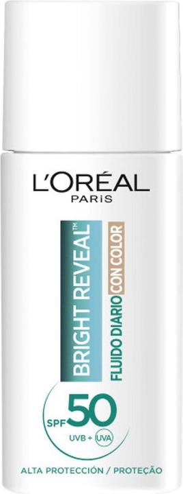 Actual product image L'Oréal Paris Bright Reveal Daily Fluid SPF50 (Suntan cream, SPF 50, 40 ml)