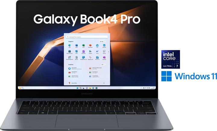 Image du produit Samsung Galaxy Book4 Pro (14", Intel Core Ultra 7 155H, 16 Go, 512 Go, DE)