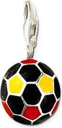 Hermex Fussball Charm Anhänger Silber - Silbrig Rot (Metalllegierung)