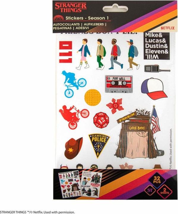 Produktbild Cinereplicas Stranger Things Sticker Pack Season 1 Umkarton (5)