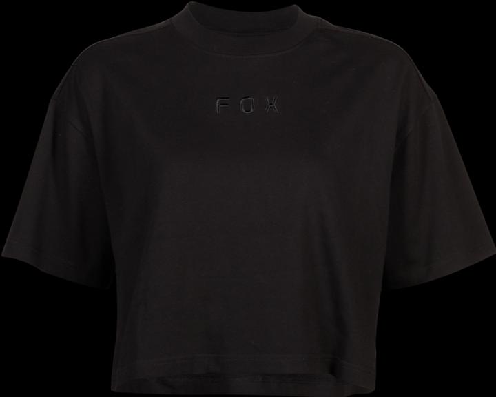 Fox Tee 23 W Wordmark Os Crop Blk S (S)
