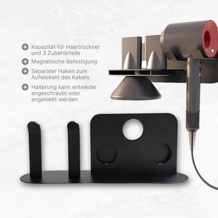 Produktbild Hermex Wandhalterung für Dyson Supersonic Haartrockner Föhn-Halterung
