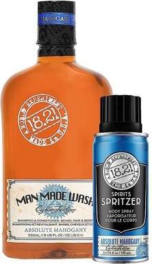 Actual product image 18.21 Man Made Original 3-in-1 Body Wash and Spirit Spritzer All Hair & Skin Types for Men Absolute