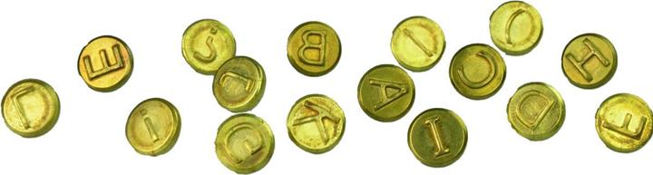 Actual product image Pebaro Branding stamp set, letters A to L (Burning tip)