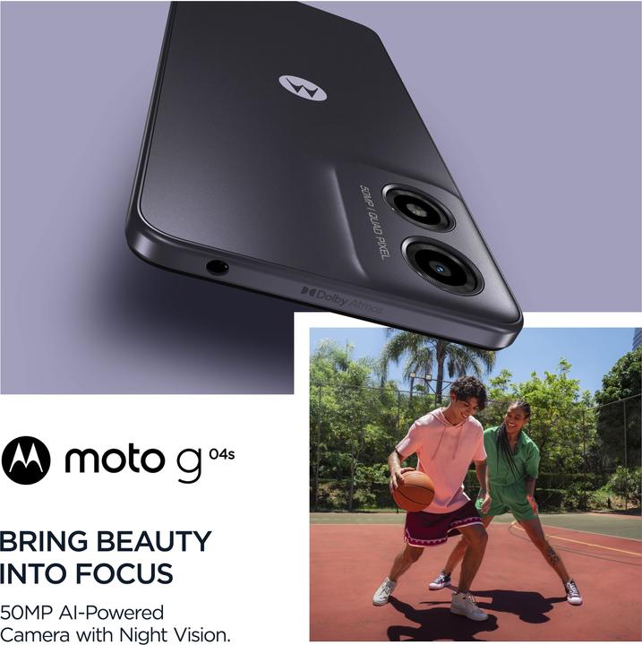 Produktbild Motorola moto g04s (64 GB, Concord Black, 6.60", Dual SIM, 50 Mpx, 4G)