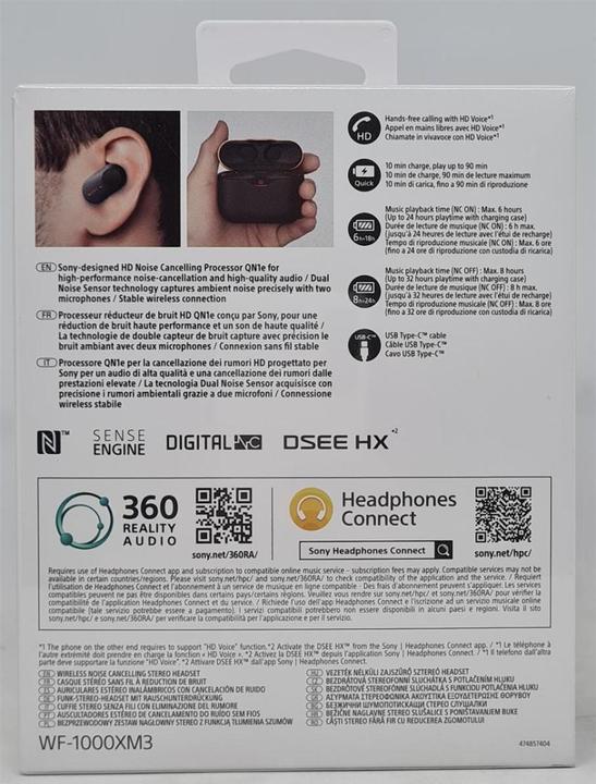 Actual product image Sony WF-1000XM3 (ANC, 8 h, Wireless)