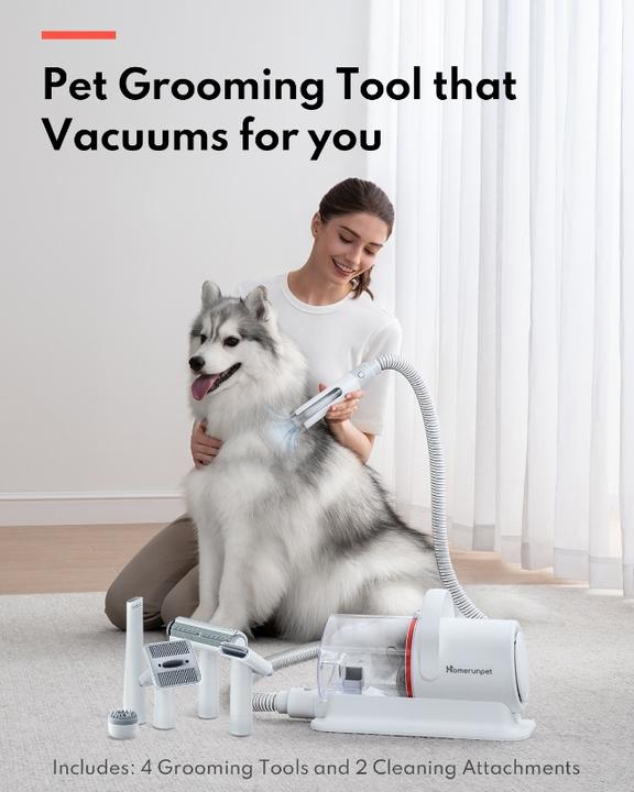 Actual product image HomeRunPet Odkurzacz / Zestaw do pielęgnacji sierści zwierząt HC15 (Cat, Dog)