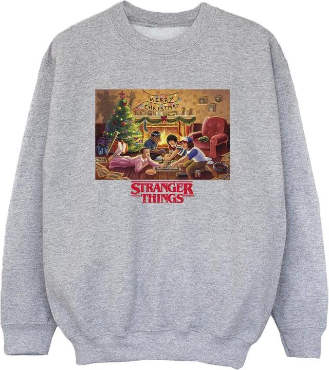 Netflix Stranger Things Christmas Gathering Sweatshirt Jungen